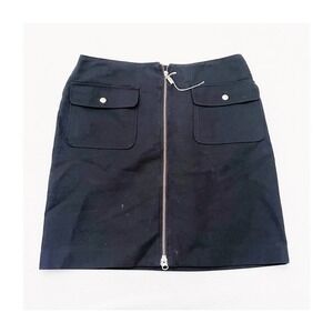 Michael Kors Black Zippered Front Pencil Skirt SZ6